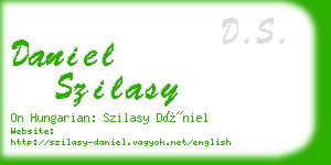 daniel szilasy business card